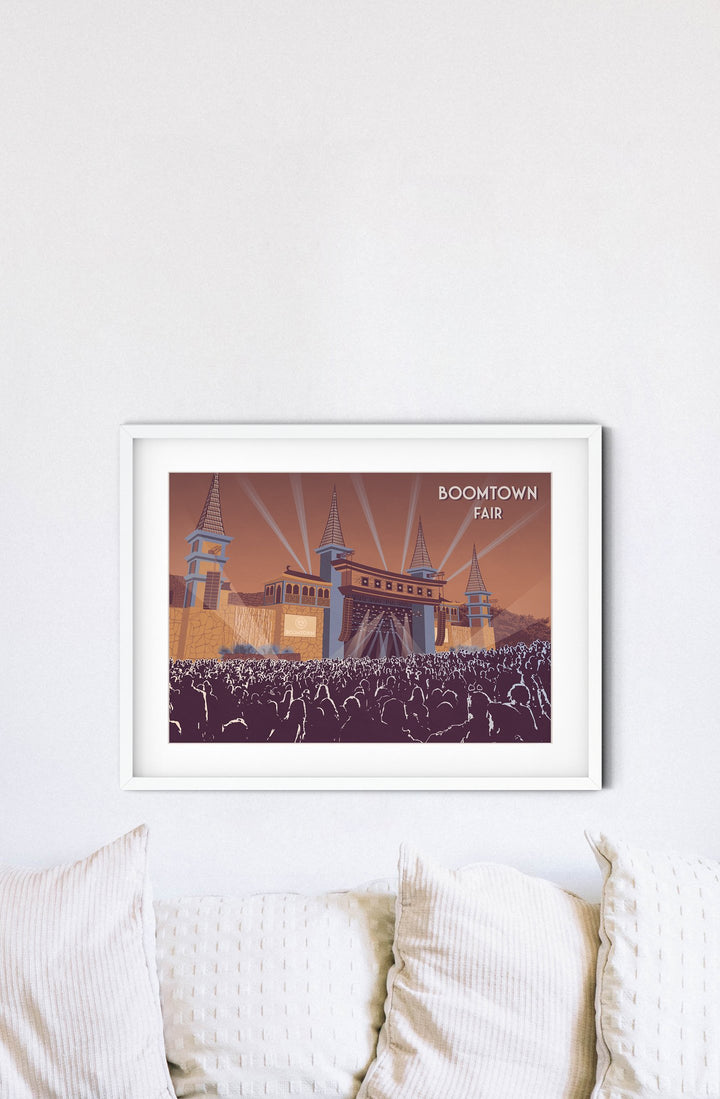 Boomtown Fair Festival Travel Poster