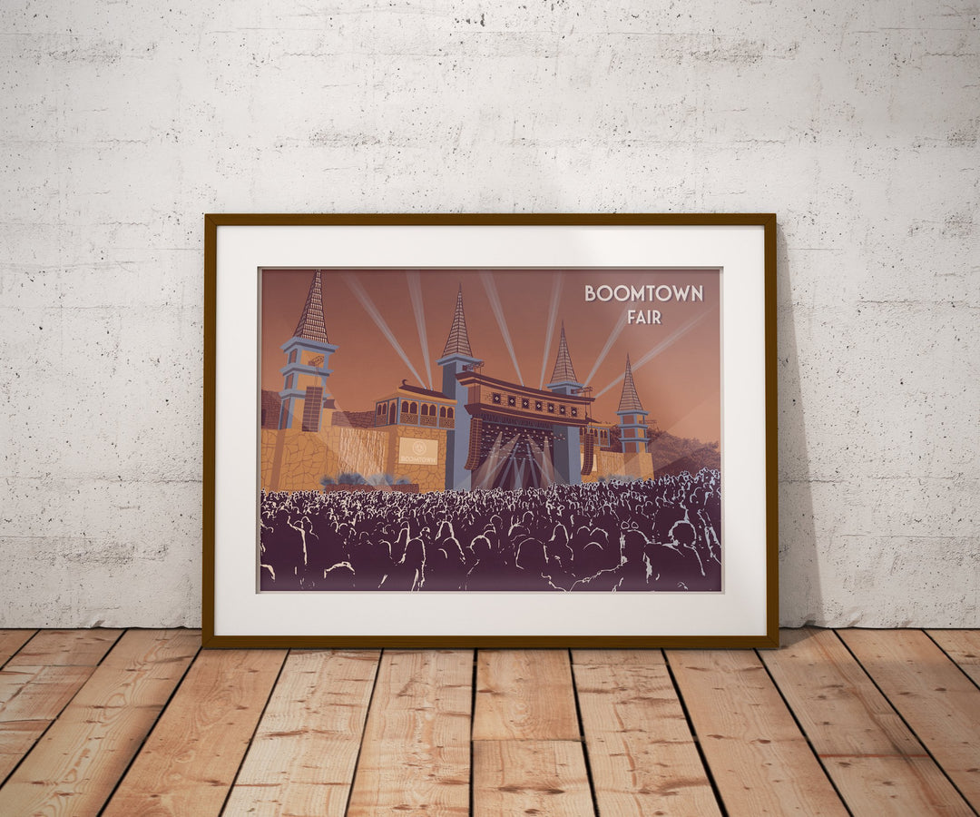 Boomtown Fair Festival Travel Poster