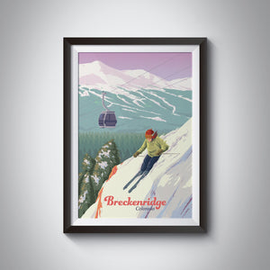 Breckenridge Colorado Ski Resort Travel Poster