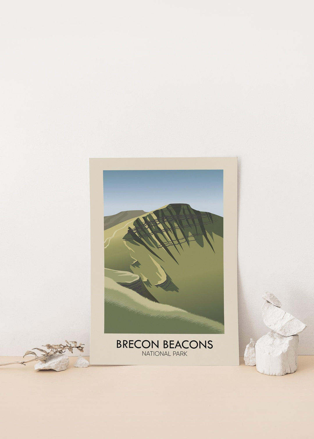 Brecon Beacons National Park Modern Travel Poster