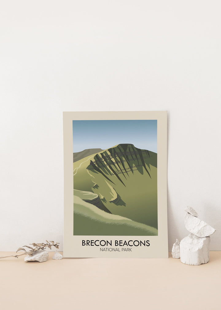 Brecon Beacons National Park Modern Travel Poster