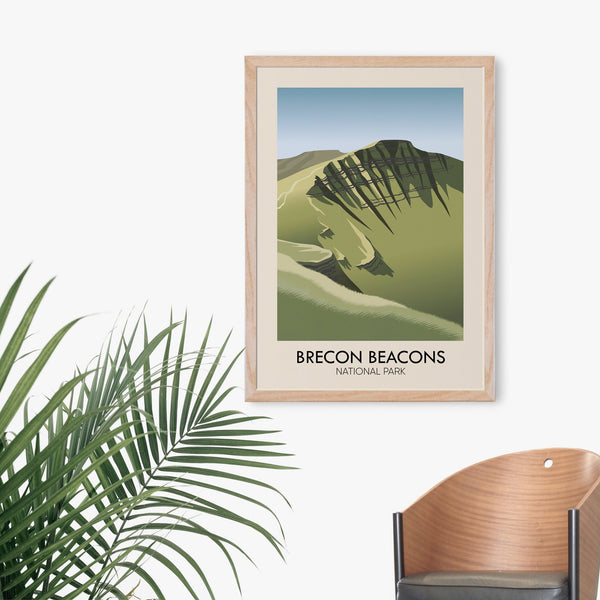 Brecon Beacons National Park Modern Travel Poster
