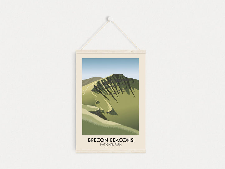 Brecon Beacons National Park Modern Travel Poster