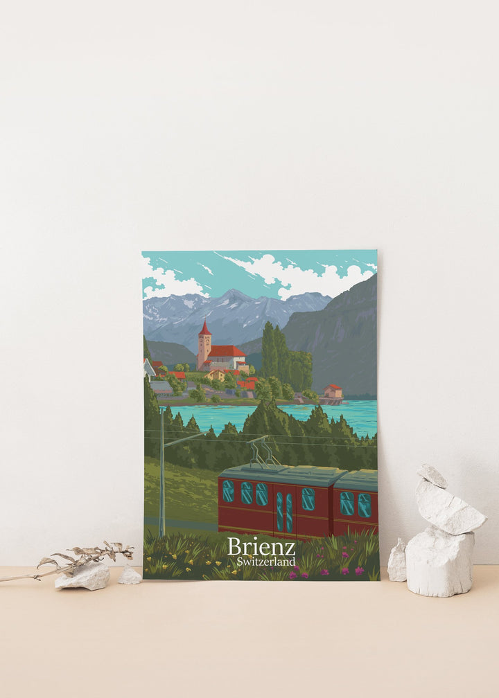 Brienz Switzerland Travel Poster