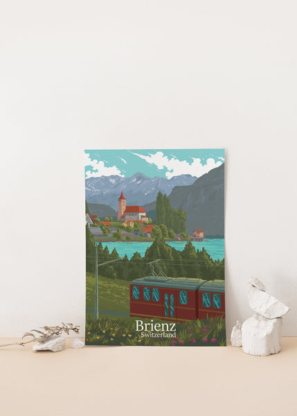 Brienz Switzerland Travel Poster