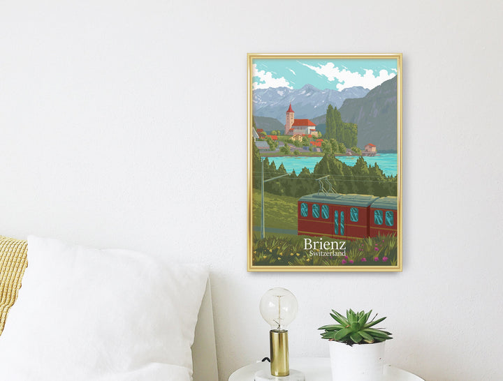 Brienz Switzerland Travel Poster