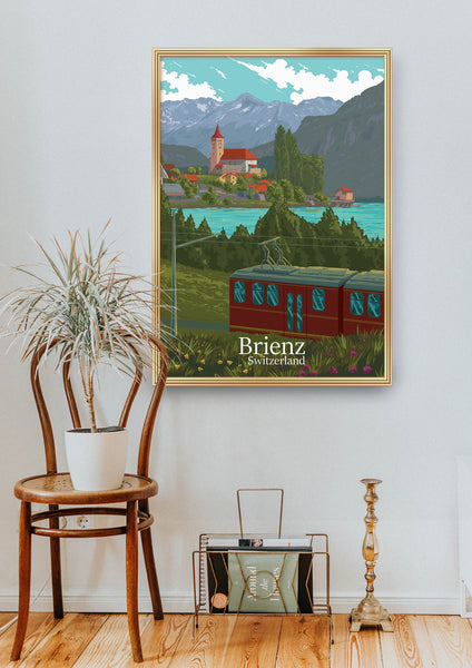 Brienz Switzerland Travel Poster