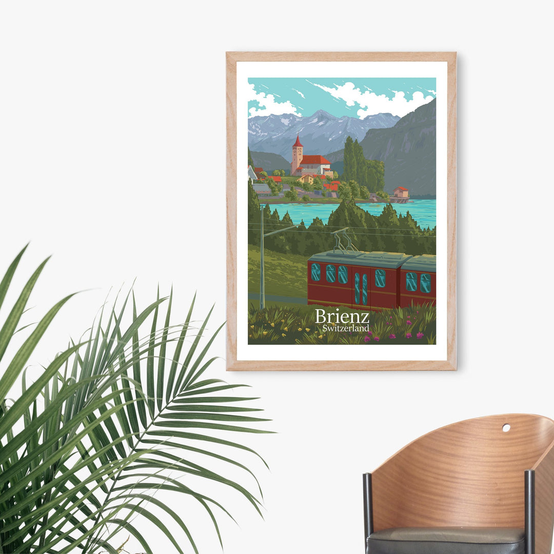 Brienz Switzerland Travel Poster