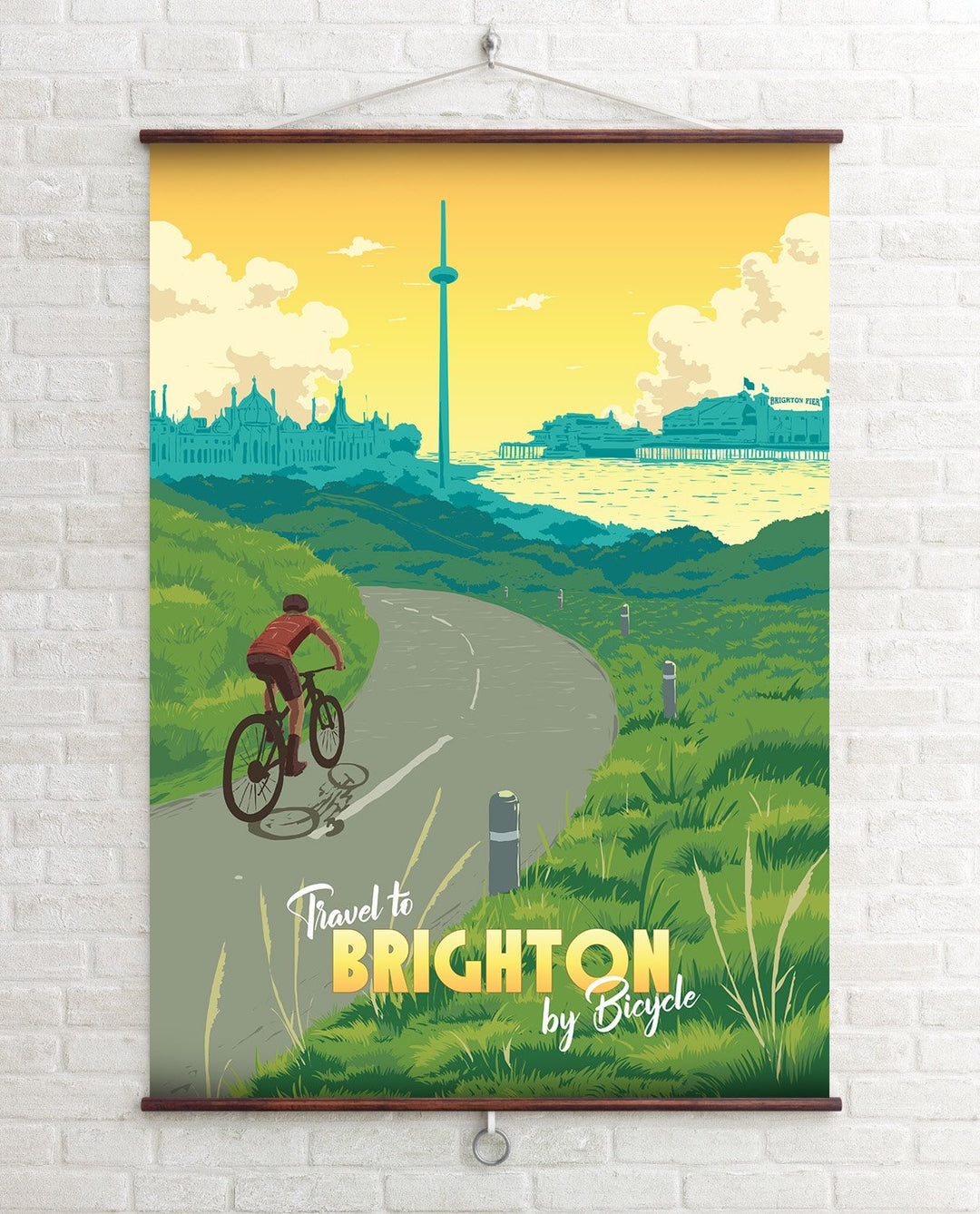 Brighton Cycling Travel Poster