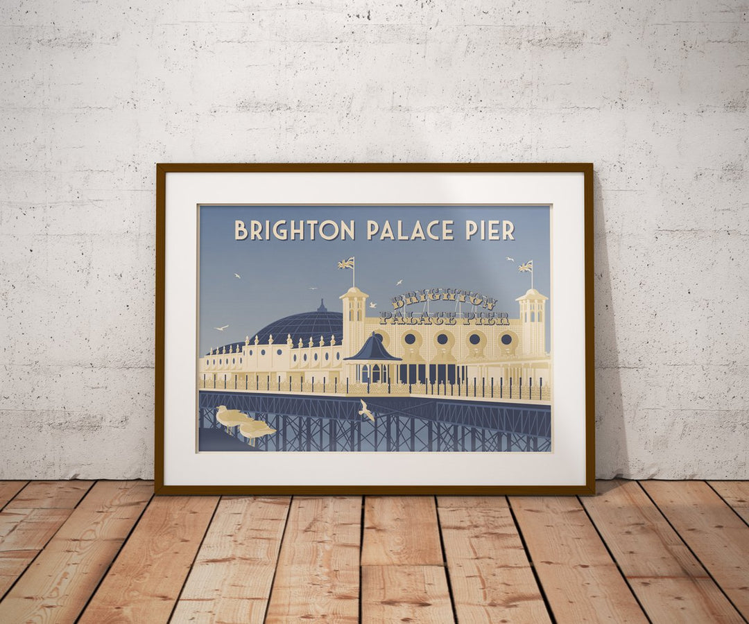 Brighton Palace Pier Travel Poster