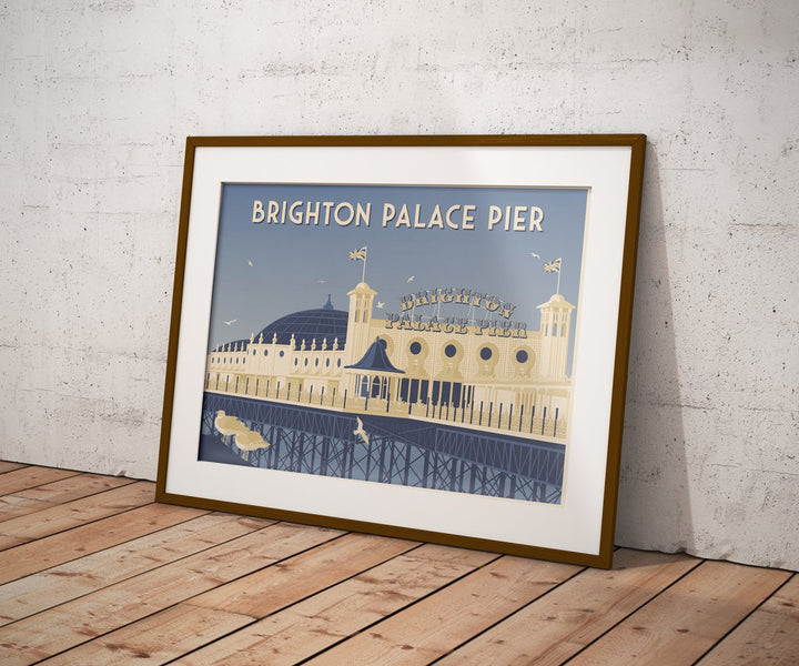 Brighton Palace Pier Travel Poster