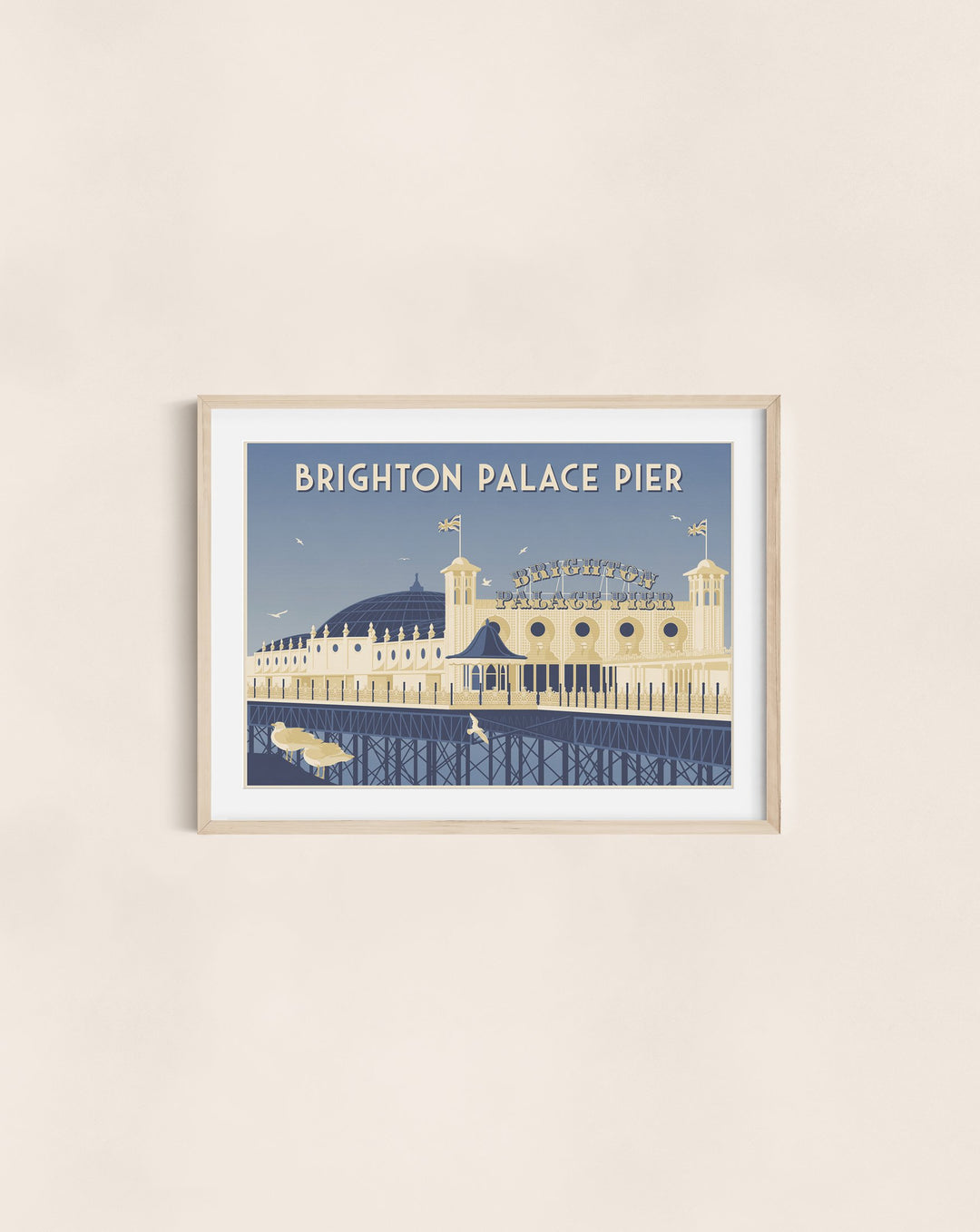 Brighton Palace Pier Travel Poster