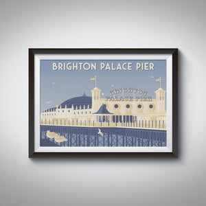 Brighton Palace Pier Travel Poster