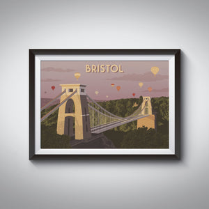 Bristol Hot Air Balloons Travel Poster