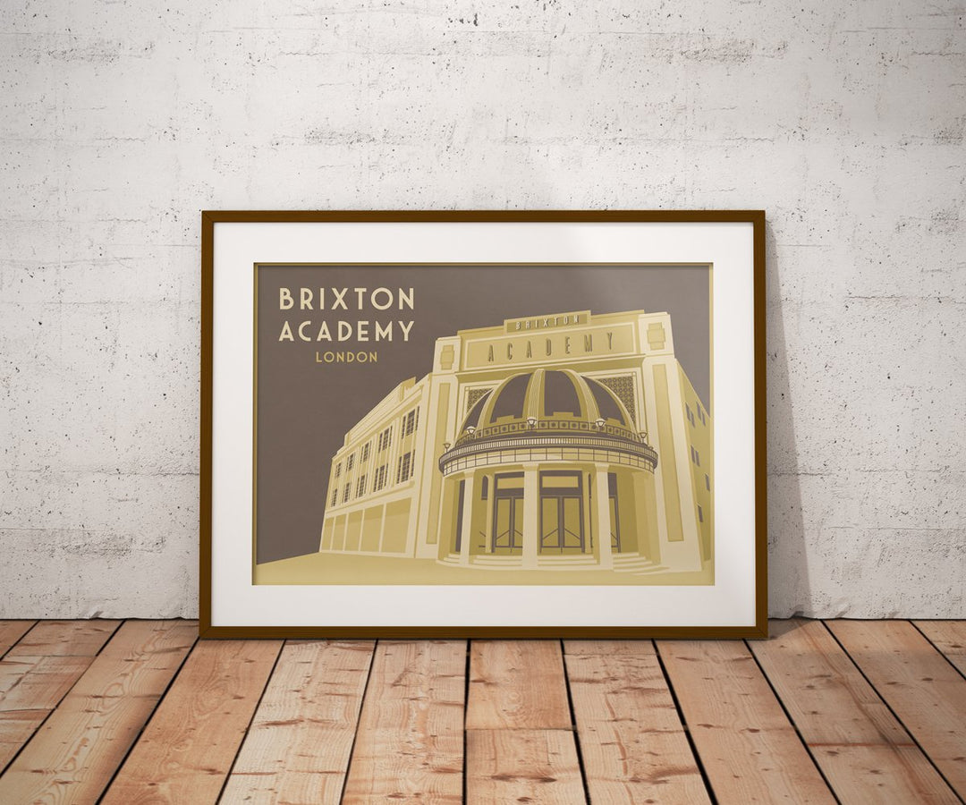 Brixton Academy London Travel Poster