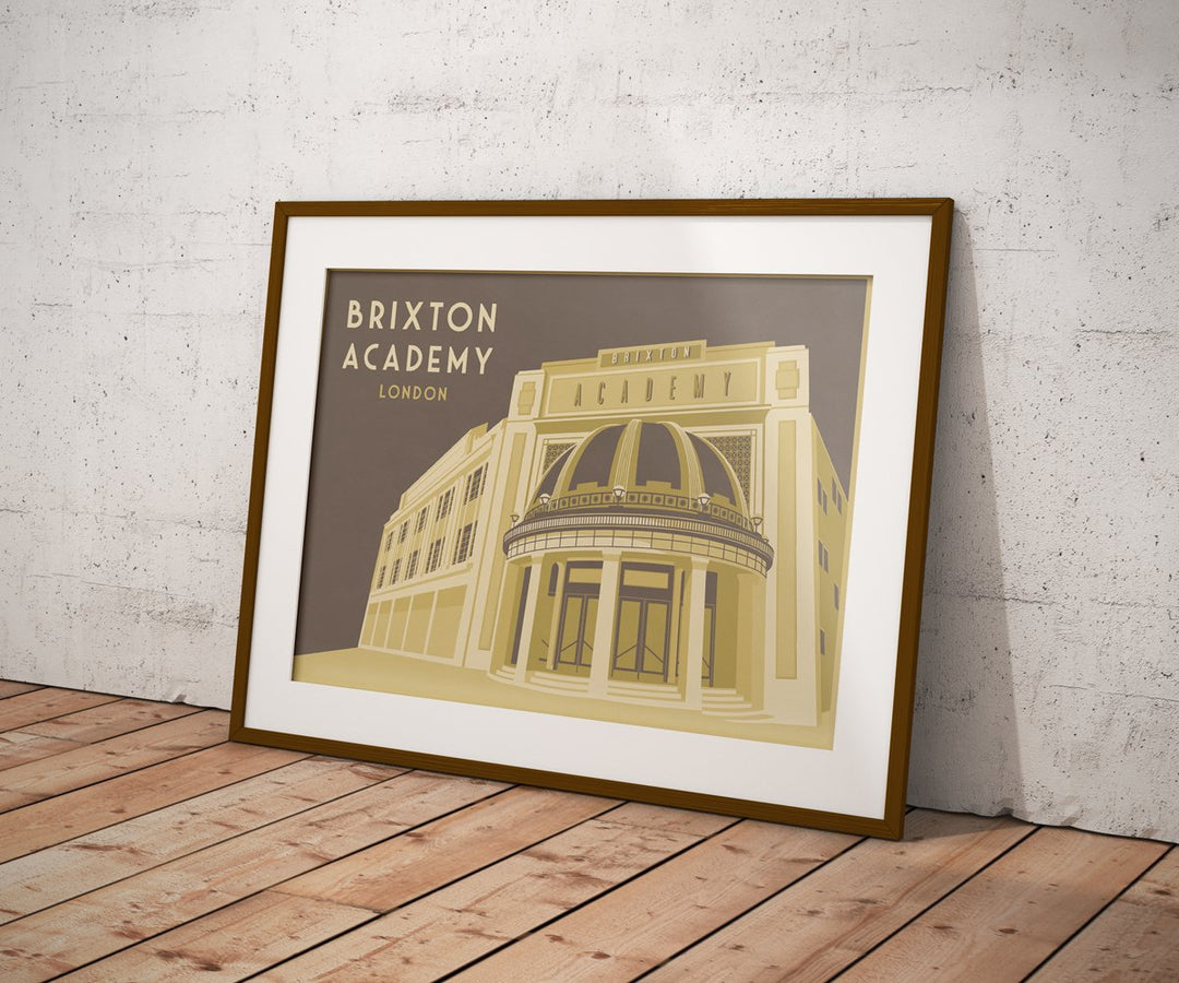 Brixton Academy London Travel Poster