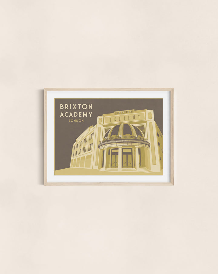 Brixton Academy London Travel Poster