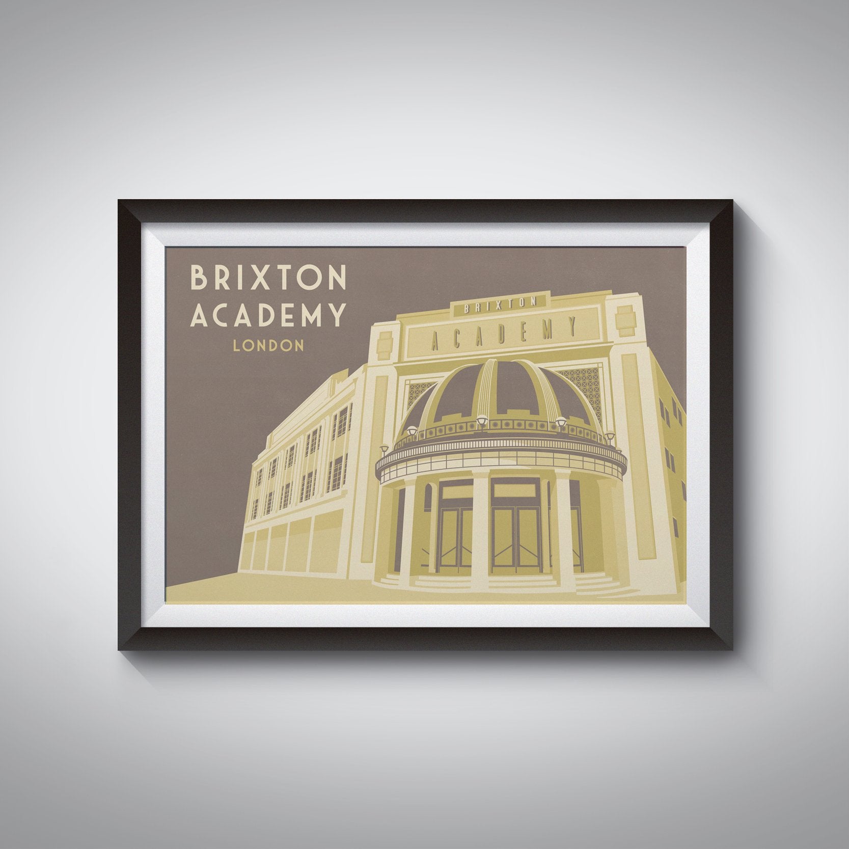 Brixton Academy London Travel Poster