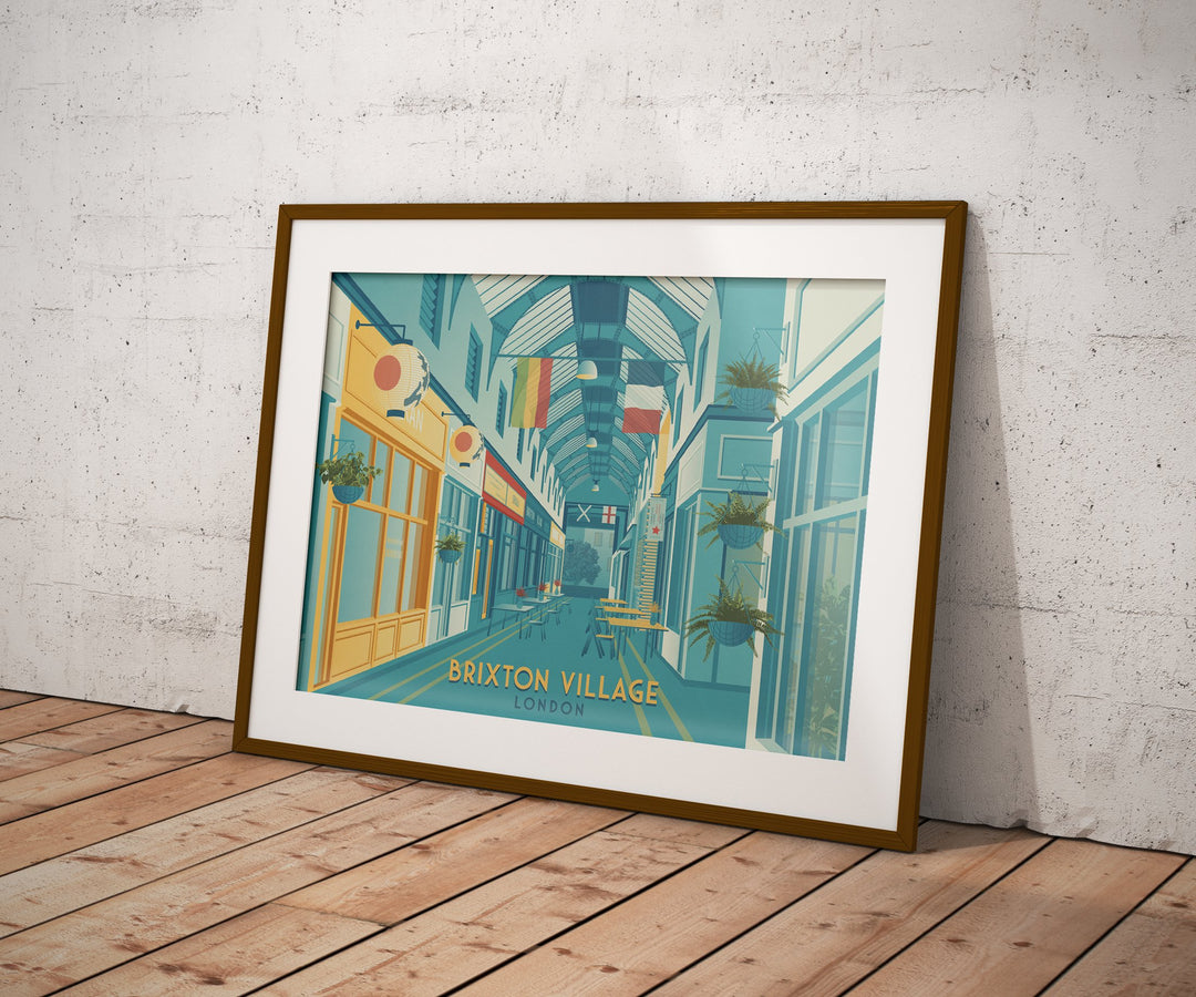 Brixton Village London Travel Poster