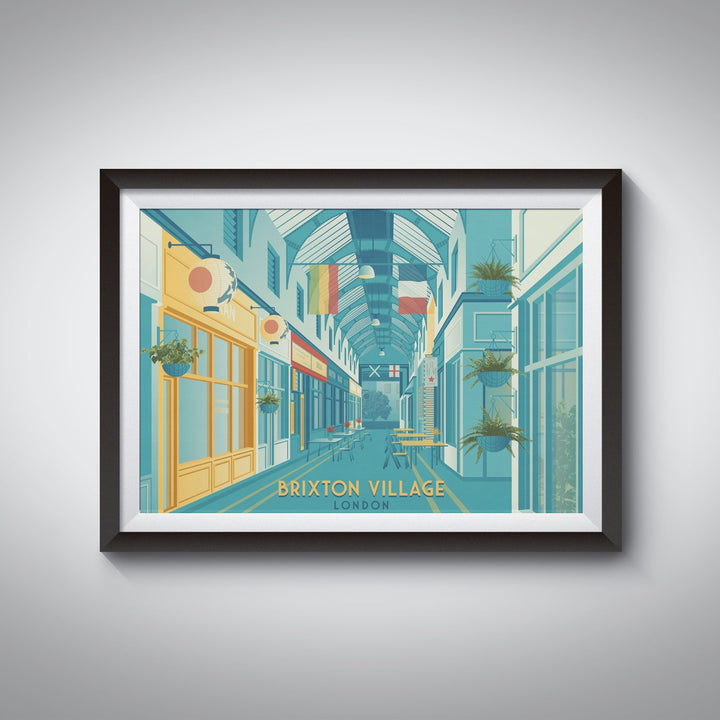 Brixton Village London Travel Poster