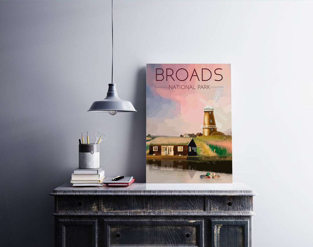 Broads National Park Travel Poster