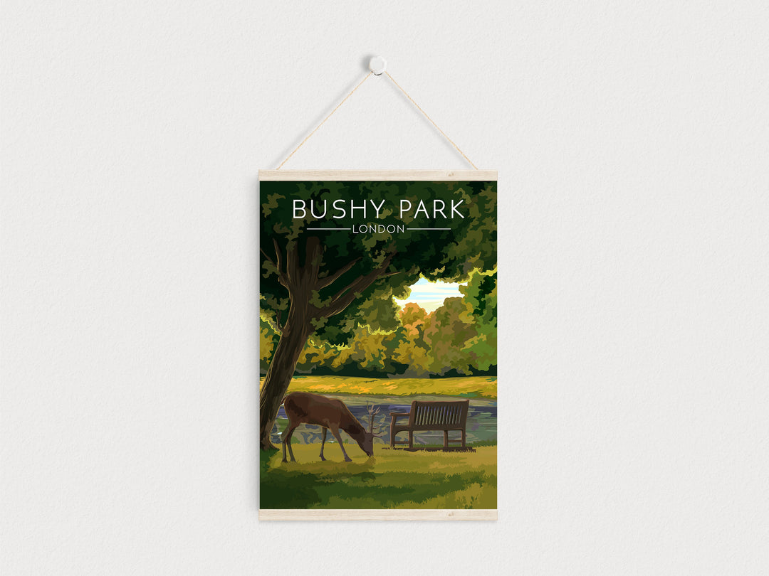 Bushy Park London Travel Poster