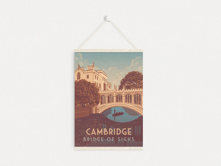 Cambridge Bridge Of Sighs Travel Poster