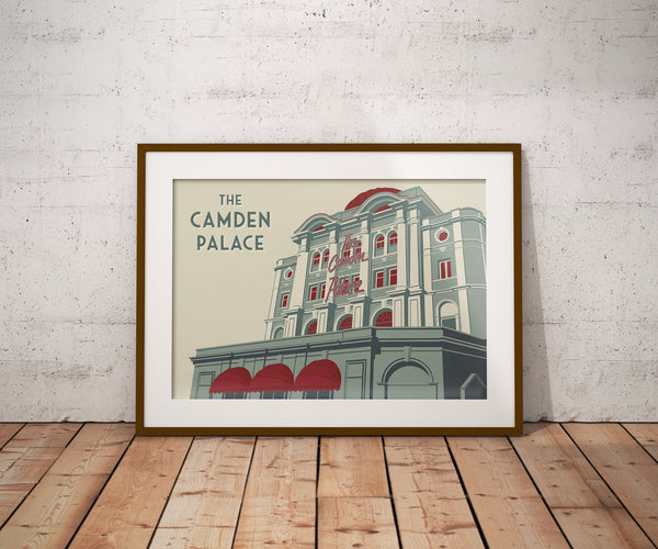 Camden Palace London Travel Poster