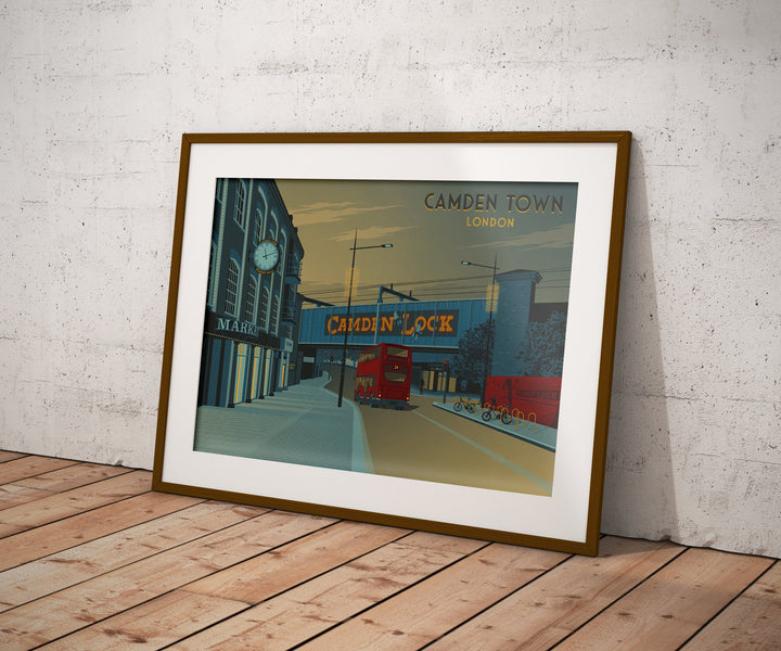 Camden Town London Travel Poster