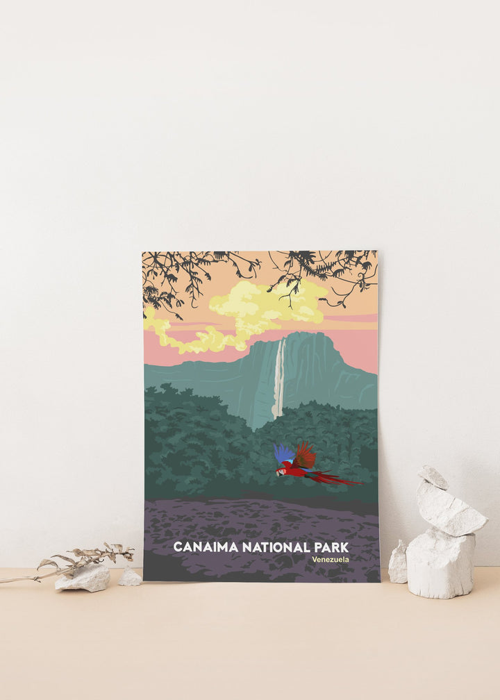 Canaima National Park Venezuela Travel Poster