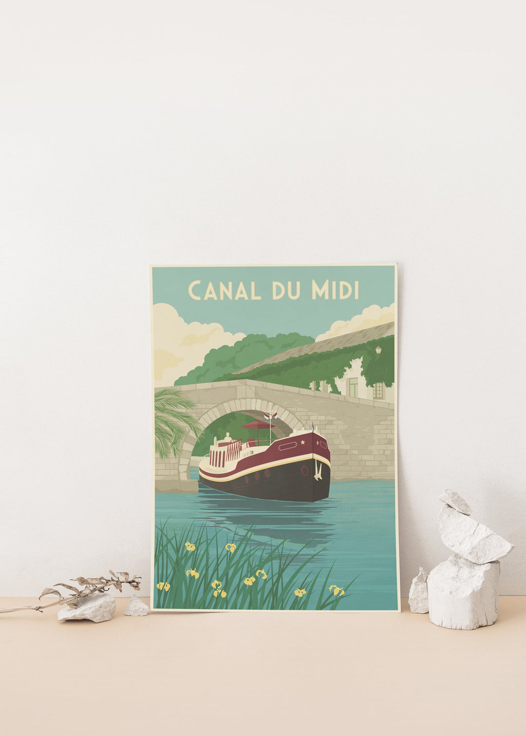 Canal du Midi France Travel Poster