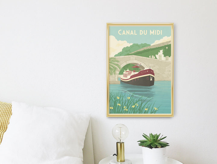 Canal du Midi France Travel Poster