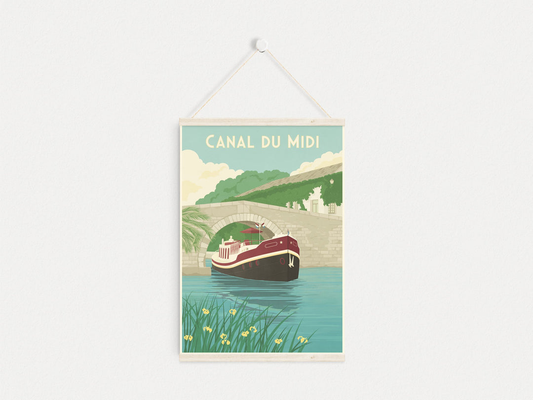 Canal du Midi France Travel Poster