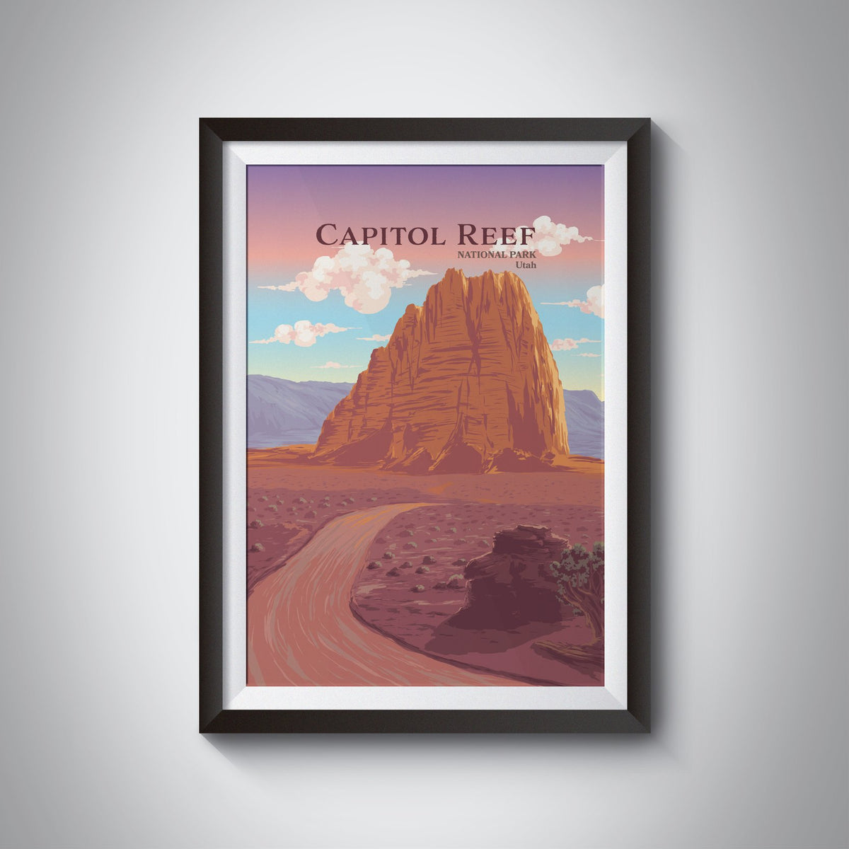 Capitol Reef National Park Travel Poster – Bucket List Prints