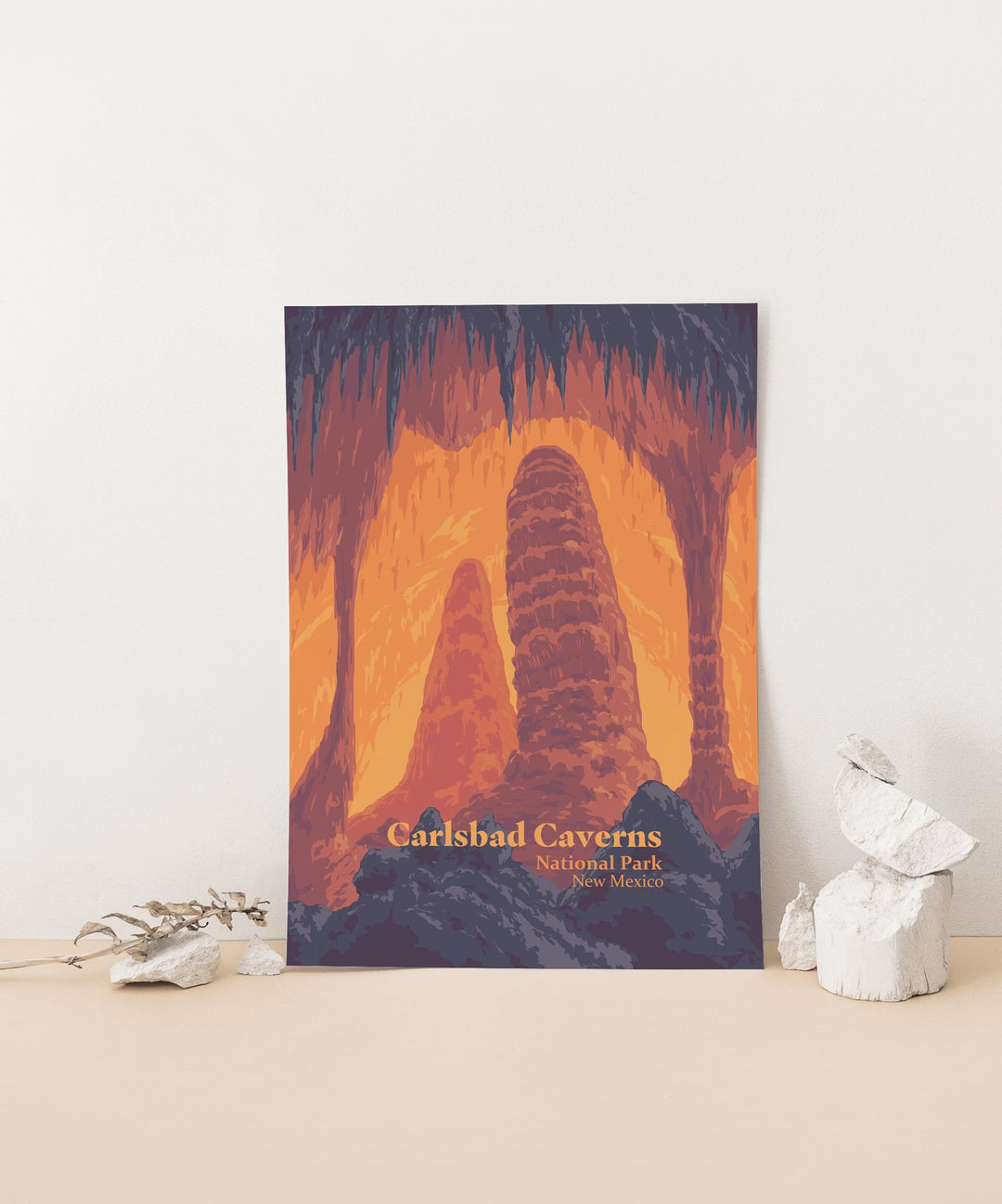 Carlsbad Caverns National Park Travel Poster