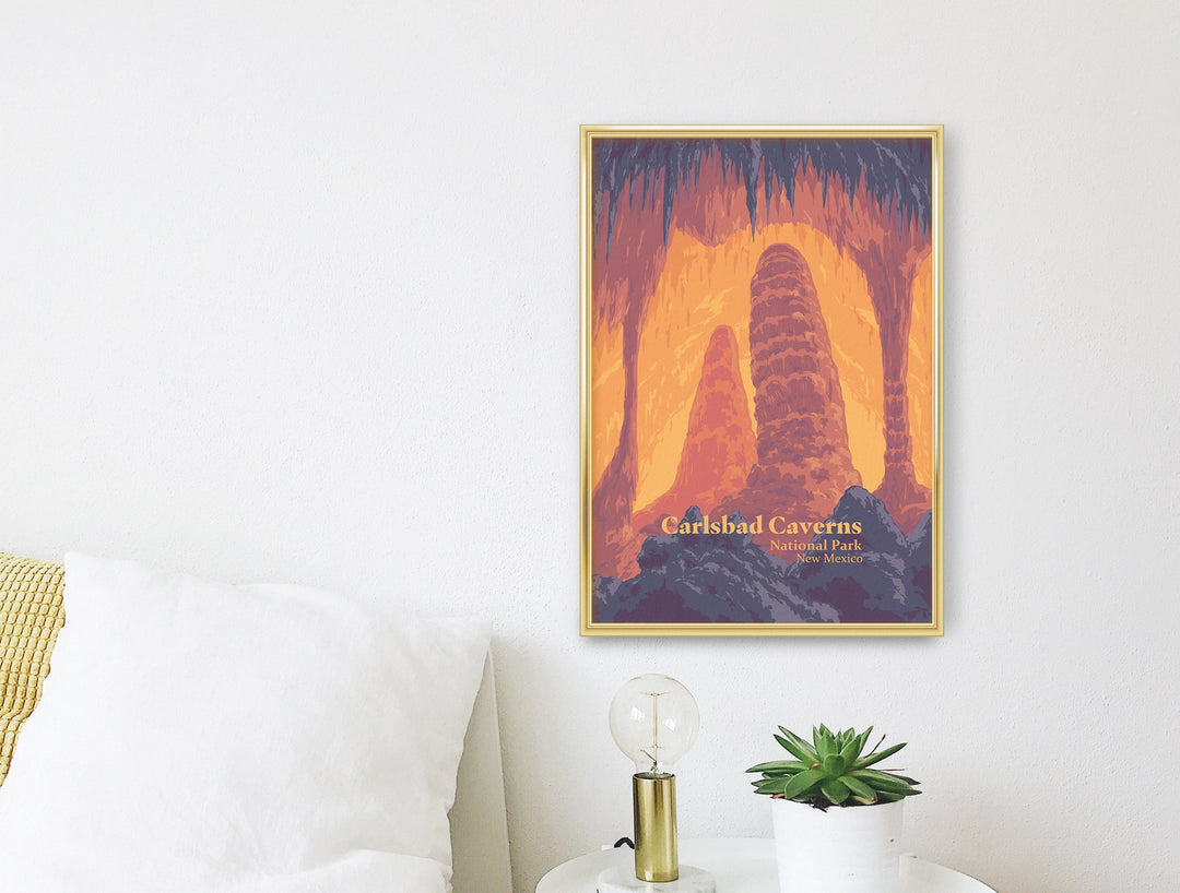 Carlsbad Caverns National Park Travel Poster