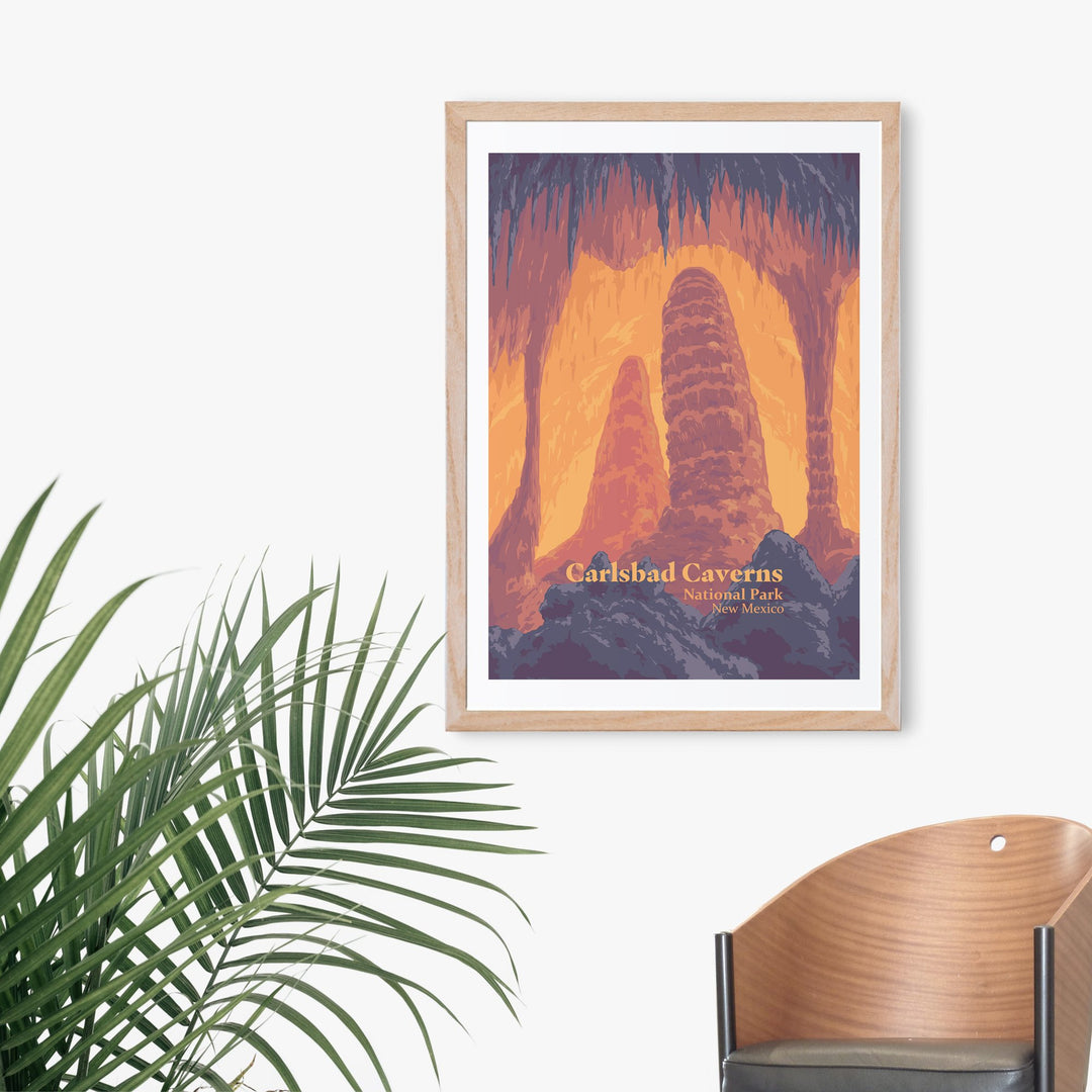 Carlsbad Caverns National Park Travel Poster