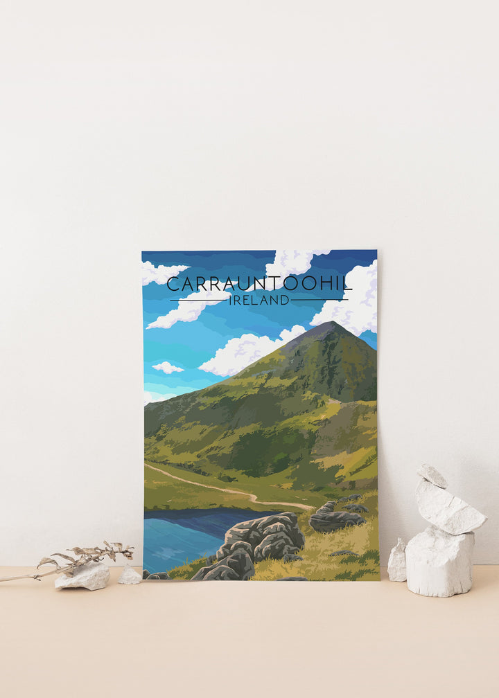 Carrauntoohil Ireland Travel Poster