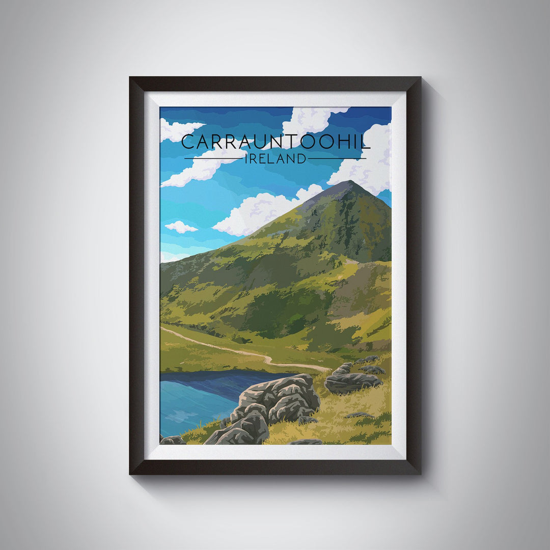 Carrauntoohil Ireland Travel Poster