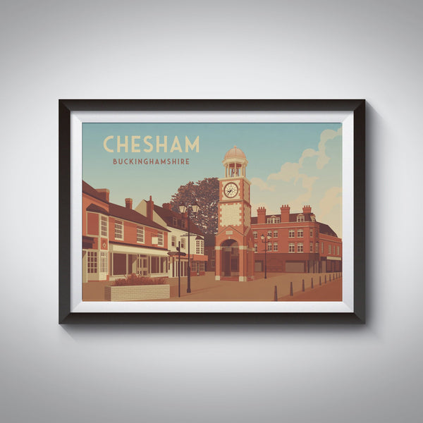 Chesham Buckinghamshire Travel Poster
