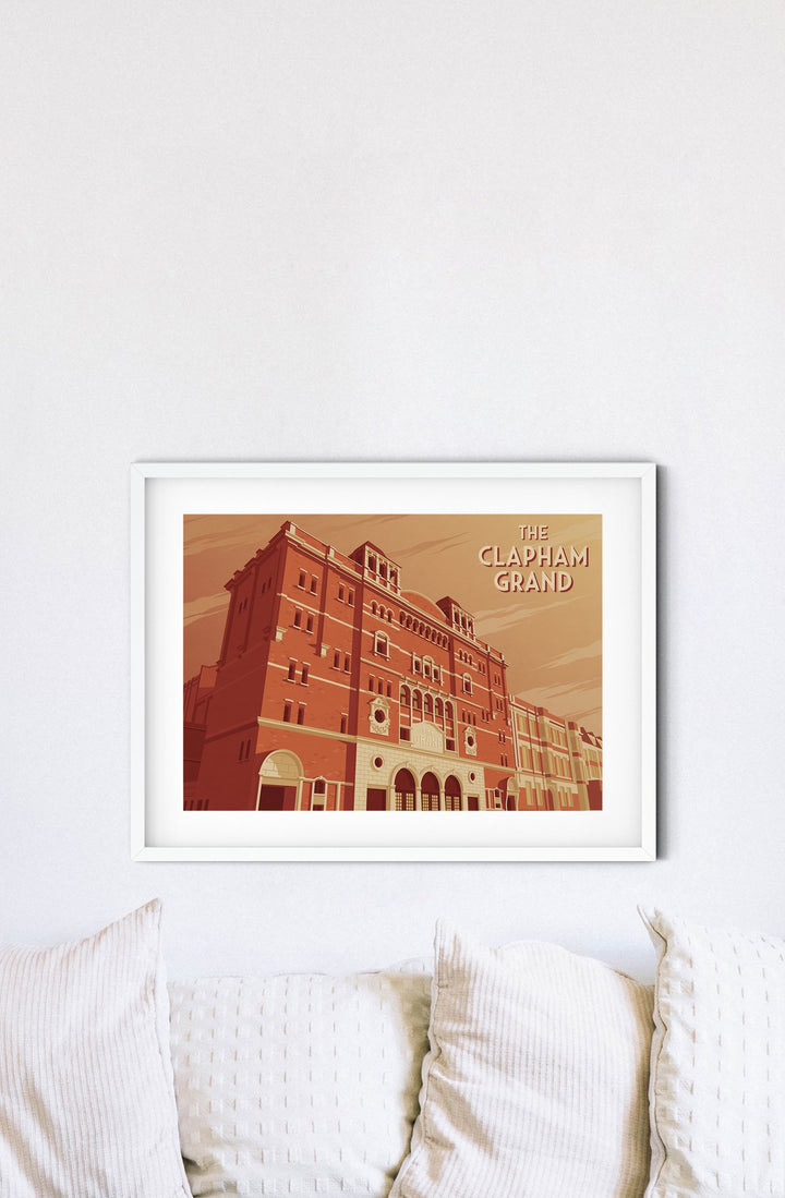 Clapham Grand London Travel Poster