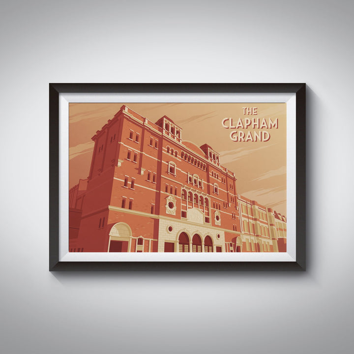 Clapham Grand London Travel Poster