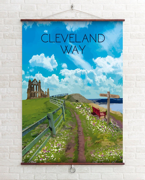 Cleveland Way National Trail Travel Poster