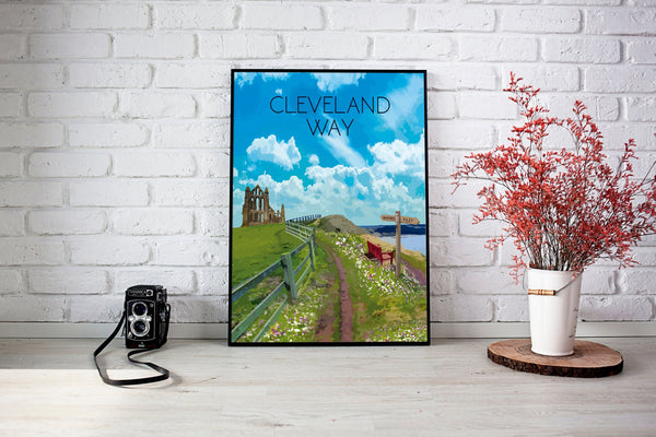 Cleveland Way National Trail Travel Poster