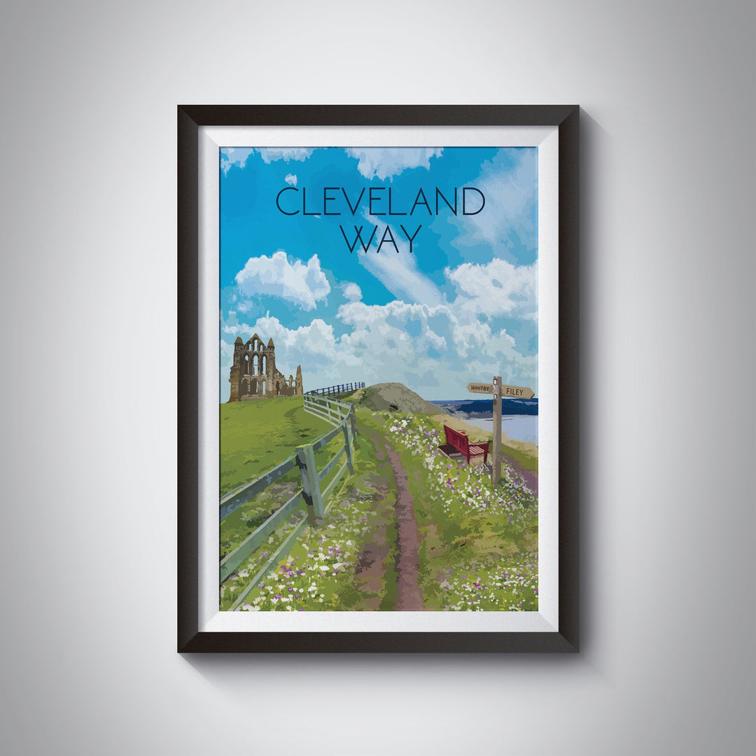 Cleveland Way National Trail Travel Poster