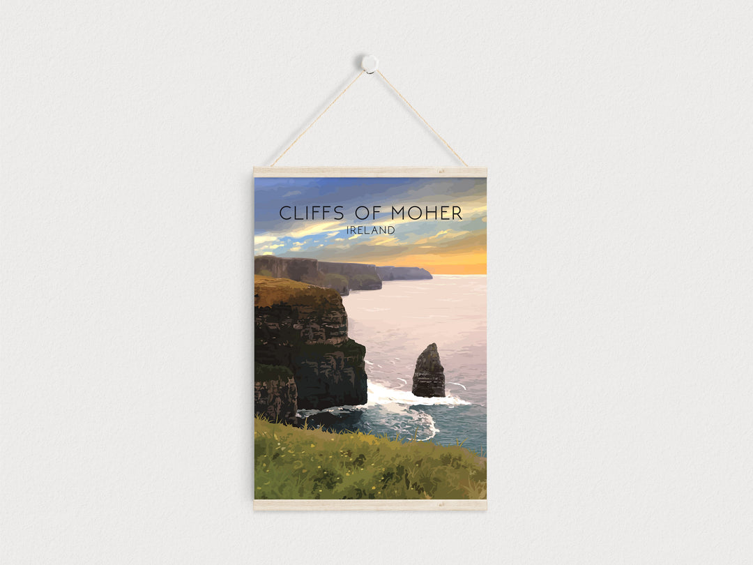 Cliffs of Moher Ireland Travel Poster