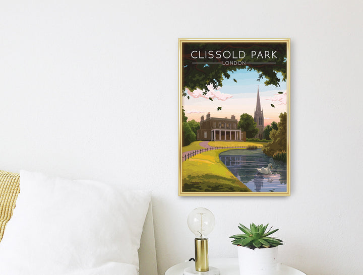 Clissold Park London Travel Poster