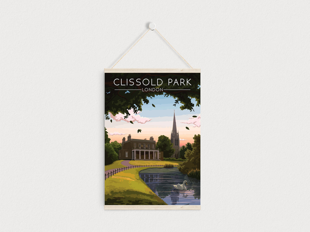 Clissold Park London Travel Poster