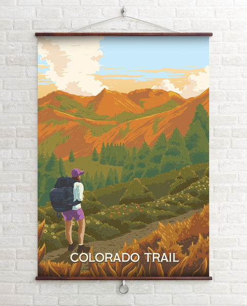 Colorado Trail Travel Poster