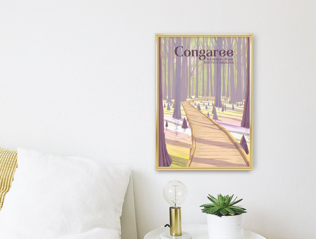 Congaree National Park Travel Poster